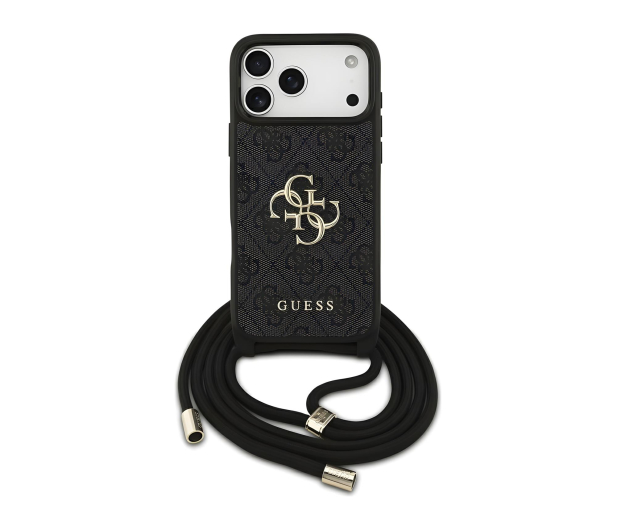 Guess Cord Stap Crossbody do iPhone 17 Pro Max czarny - 1365472 - zdjęcie 2